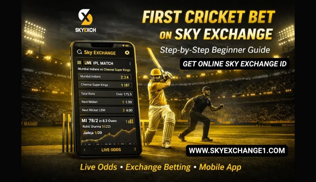 How to Place Your First Cricket Bet on Sky Exchange